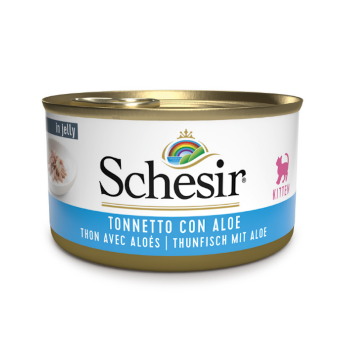 Schesir Kitten Filetti in Jelly Gattino Gusto Tonnetto e Aloe 85 gr | Zeus Pet Shop