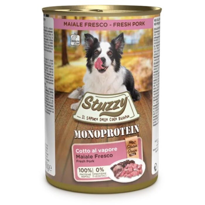 Stuzzy Dog Monoprotein Patè per Cane Adulto Gusto Maiale | Zeus Pet Shop