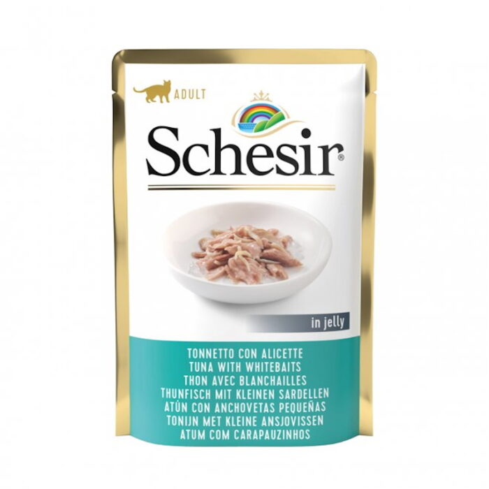 Schesir Cat Adult Tonnetto con Alicette in Jelly 85 gr | Zeus Pet Shop